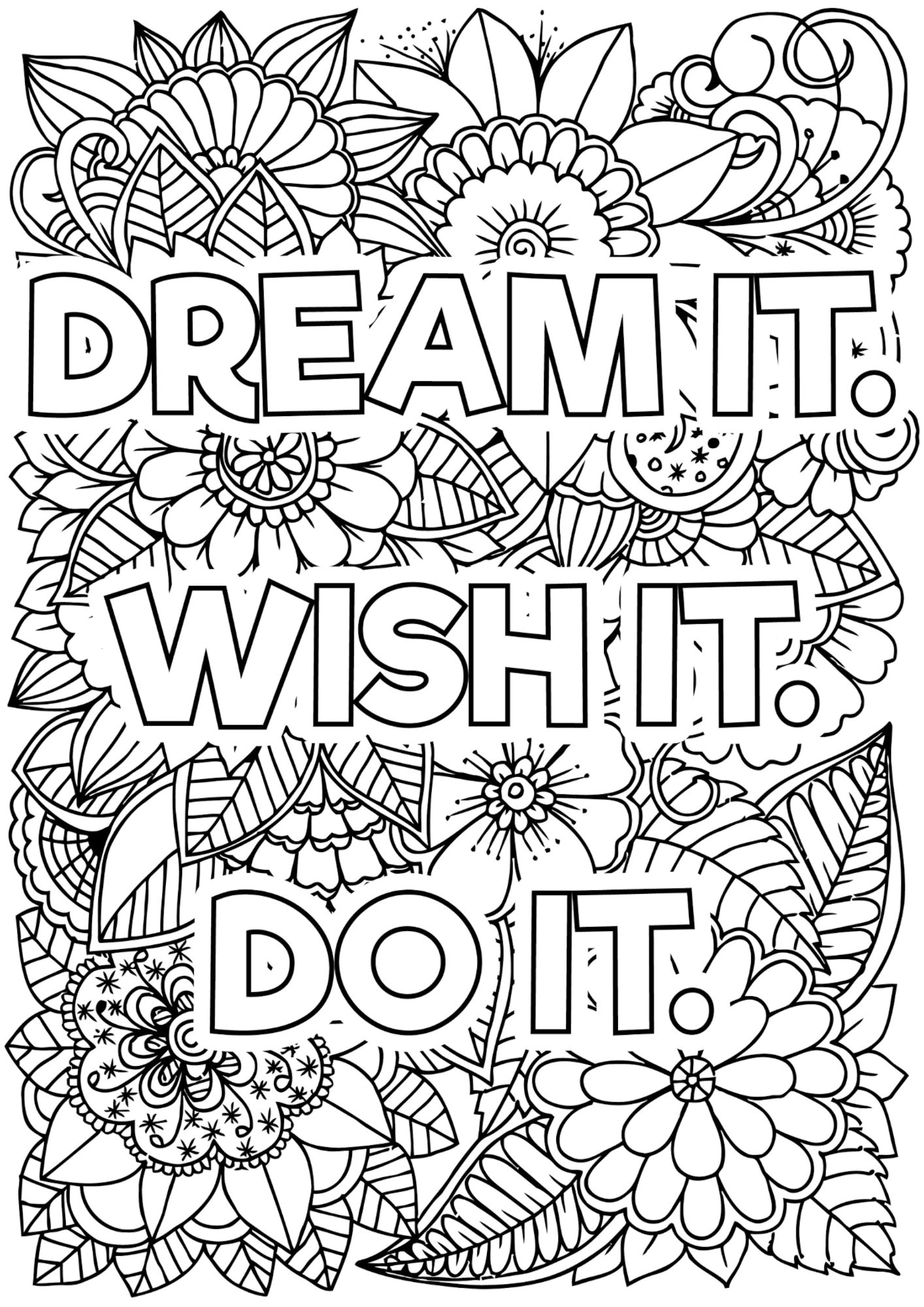 Free Printable Motivational Coloring Pages Many Quote Coloring Pages ...