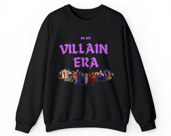 Villain Squad In My Villain Era, Disney Villain, Disney Tee, Halloween, Wicked Villain Unisex Heavy Blend™ Crewneck Sweatshirt