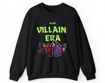 Villain Squad In My Villain Era, Disney Villain, Disney Tee, Halloween, Wicked Villain Unisex Heavy Blend™ Crewneck Sweatshirt