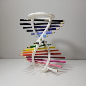 DNA Molecule Helix Pencil Holder