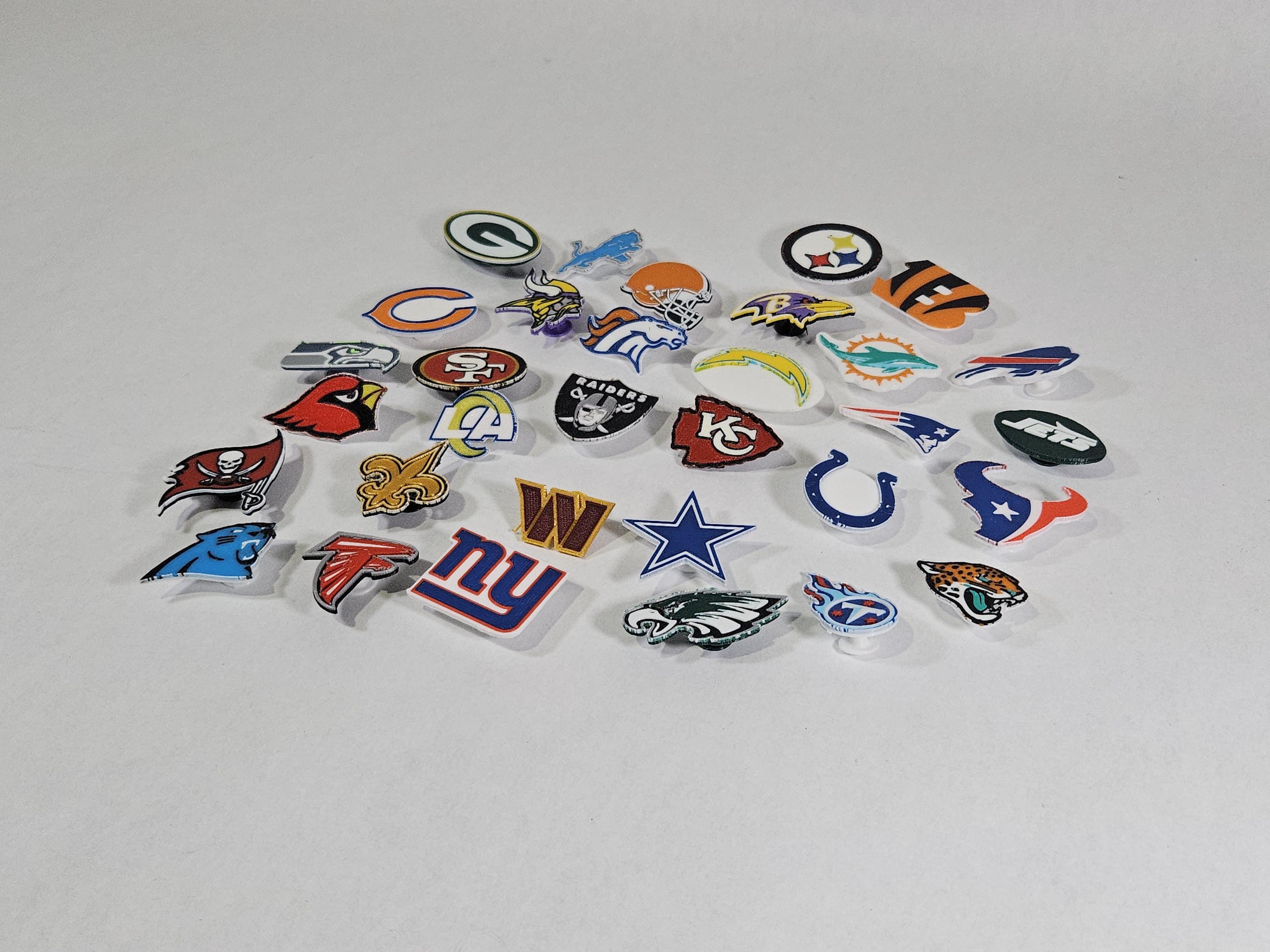 Custom Shoe Charms 3D Printed Sports Team Logos for Clogs - Etsy