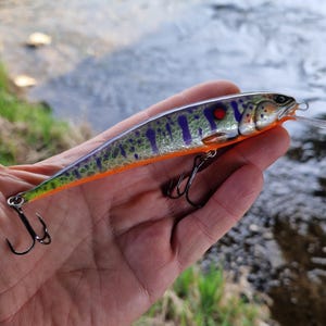 Handmade Wooden Fishing Lure 14cm – Crankbait Wobbler for Pike, Bass, Predator Fish