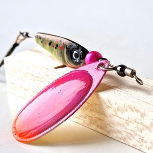 Handmade spinner lure. Fishing Spinner. Trout Spinner.