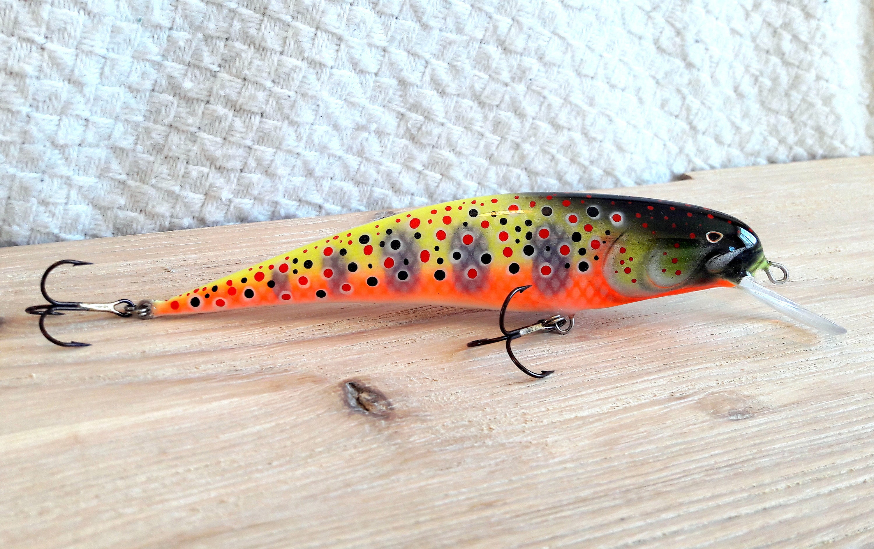 custom made wood fishing lure 海外 即決