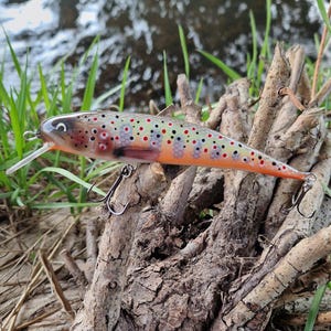 Handmade Wooden Fishing Lure 14cm – Crankbait Wobbler for Pike, Bass, Predator Fish
