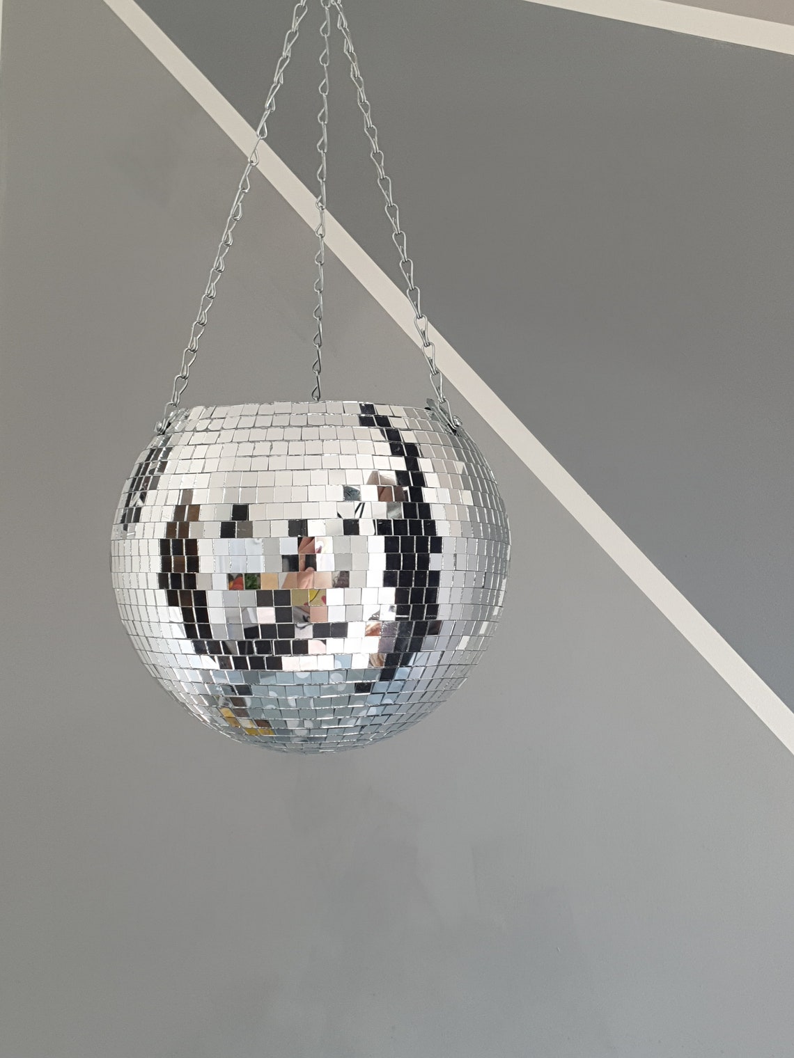 Disco Ball Hanging Planter Etsy UK