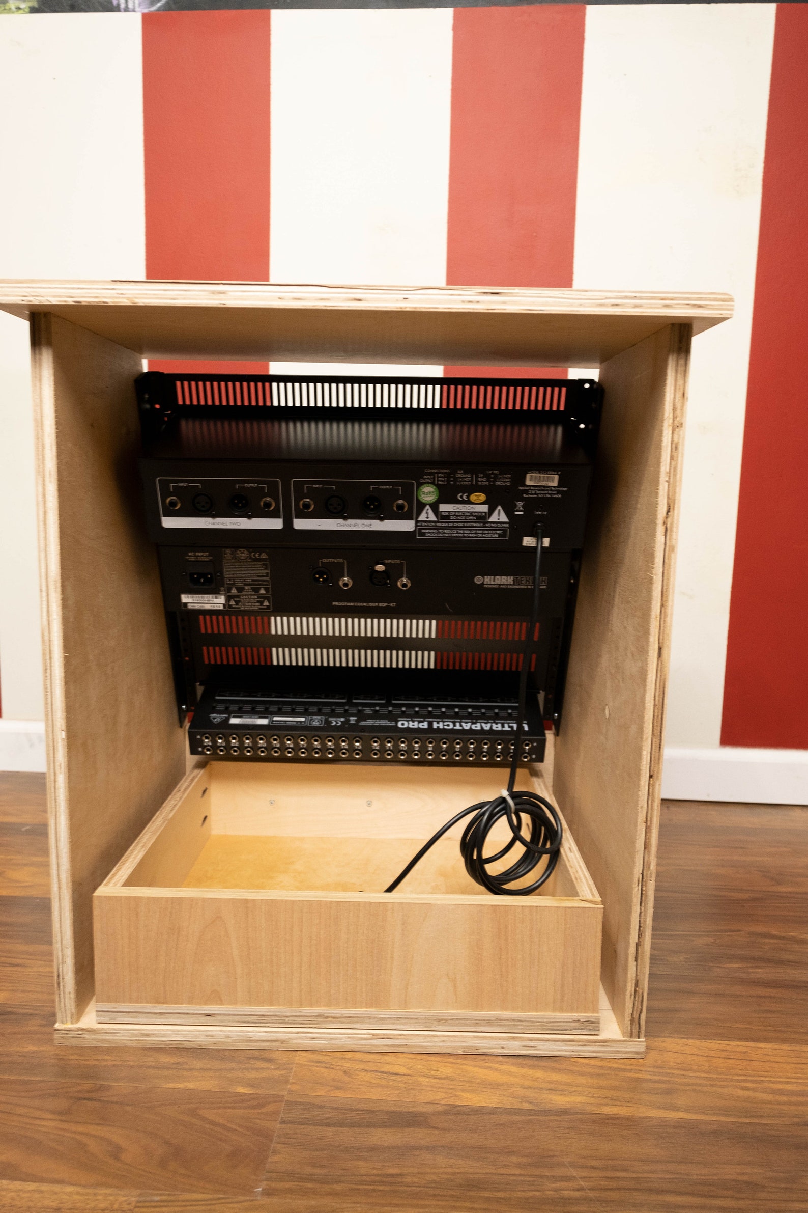 10U SLANTED STUDIO RACK With Drawer Angled Audio Rack Etsy