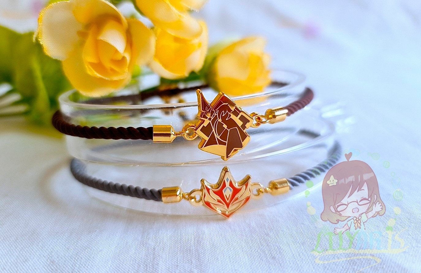 原神インパクト - 鍾離とタルタリアのブレスレット - Etsy 日本