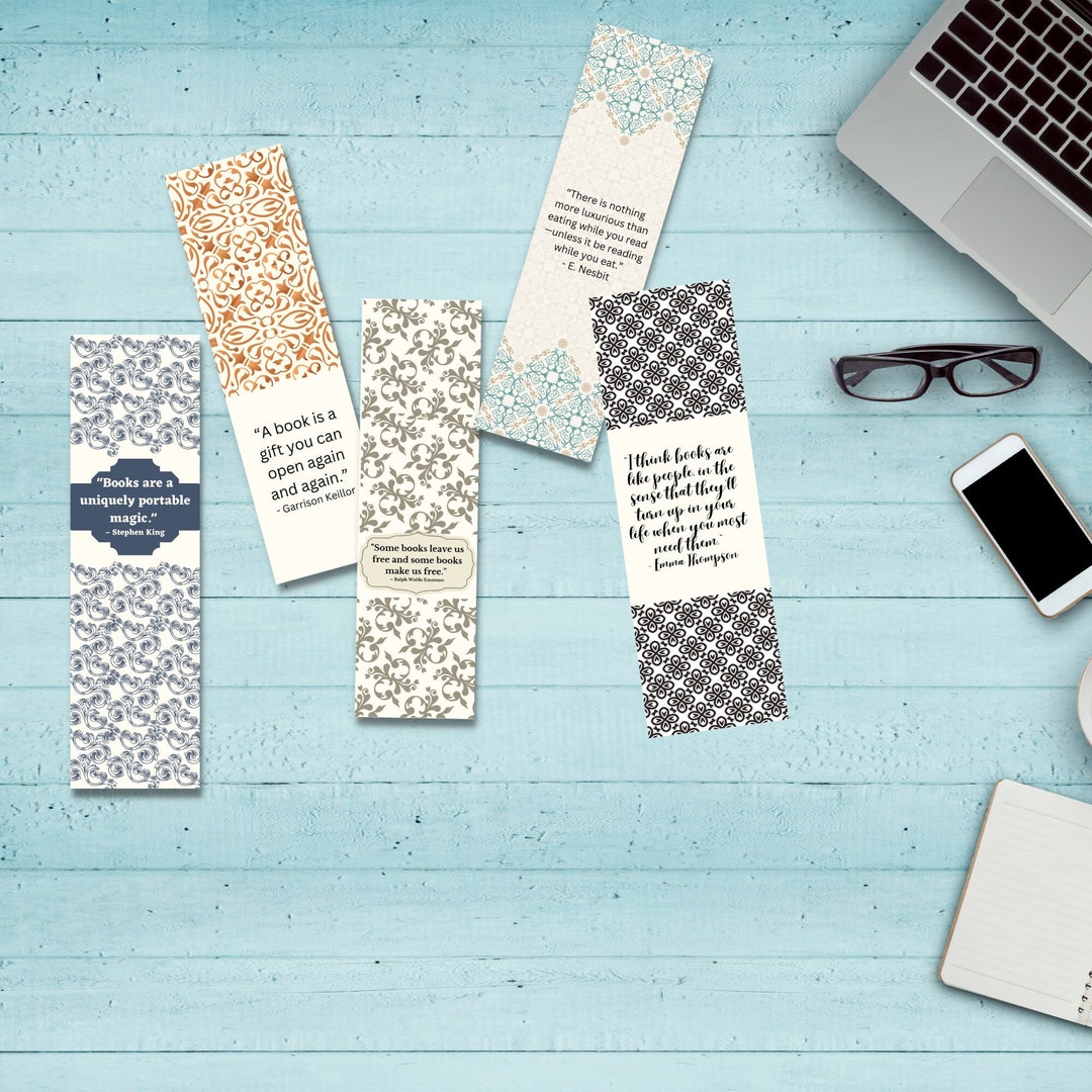 Victorian Design Books Bookmarks Use in Scrapbooking DIY Bookmarks