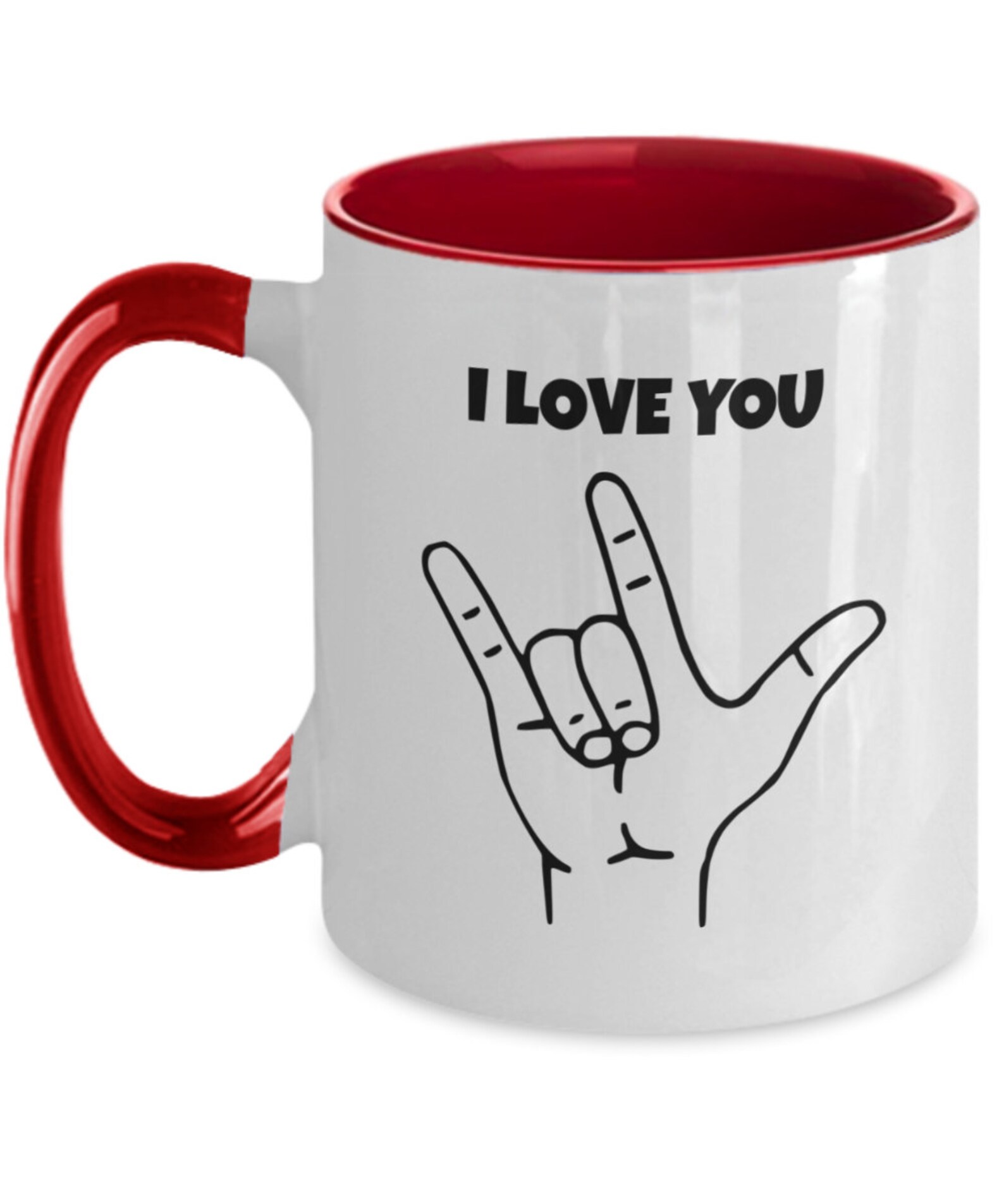 I Love You Sign Mug Sign Language Gifts Sign Language Mug I Etsy