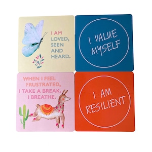 Cartões de Afirmação para Crianças - Cartões de Afirmação Positivos e Empoderadores, para Encorajar o Amor-Próprio, a Autoconfiança e a Resiliência. Eu Sou Minha Própria Obra-Prima.