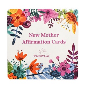 Neue Mutter Affirmationskarten - Babypartygeschenk für Mama, Geschenk für neue Mama, Geschenk nach der Geburt, Muttertagsgeschenk, neue Mama Geschenk