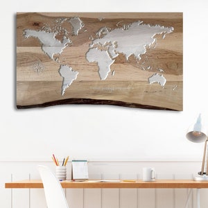 Original Wooden World Map Creator on Instagram: Decorate your home with  absolutely stunning Map in color Oak 🍂 This color is perfect for  Scandinavian design to create a functional space which is