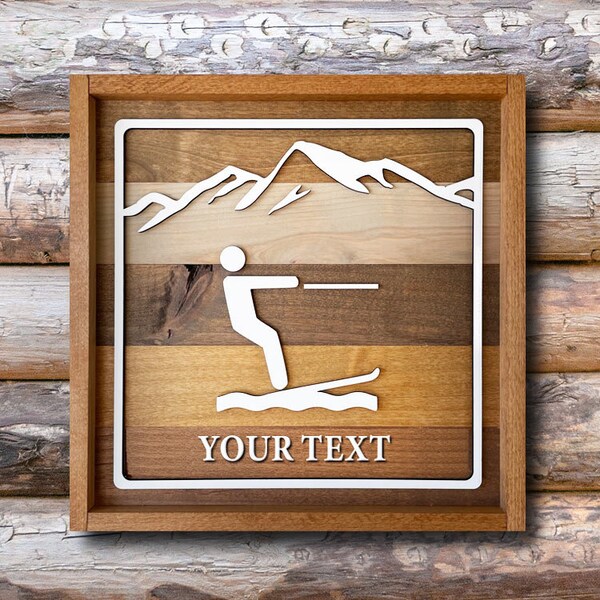 Water Ski Art Etsy