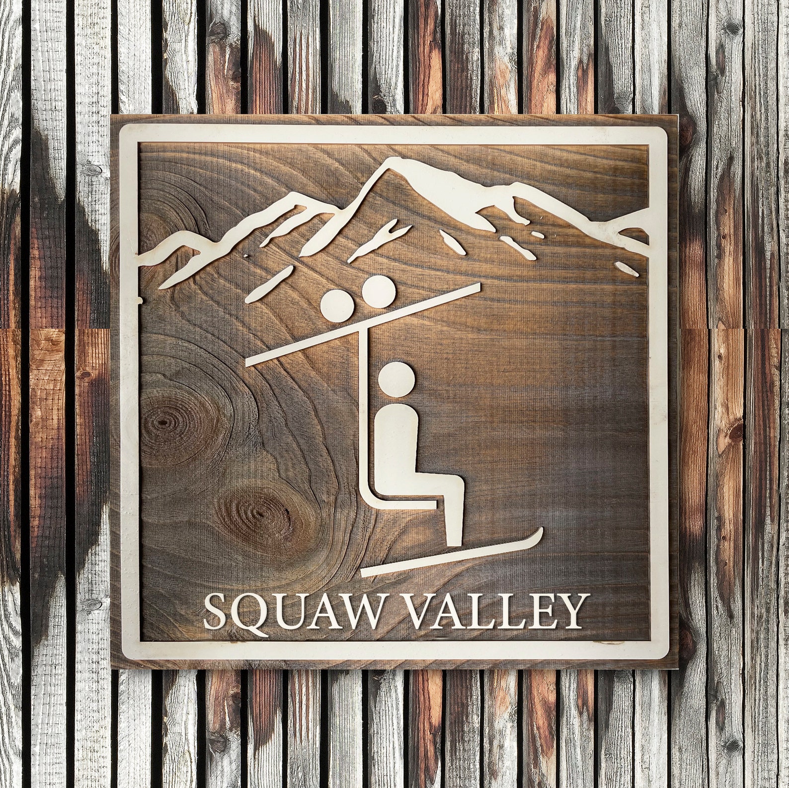 Squaw Valley Chairlift Sign KT22 Siberia Express Granite Etsy