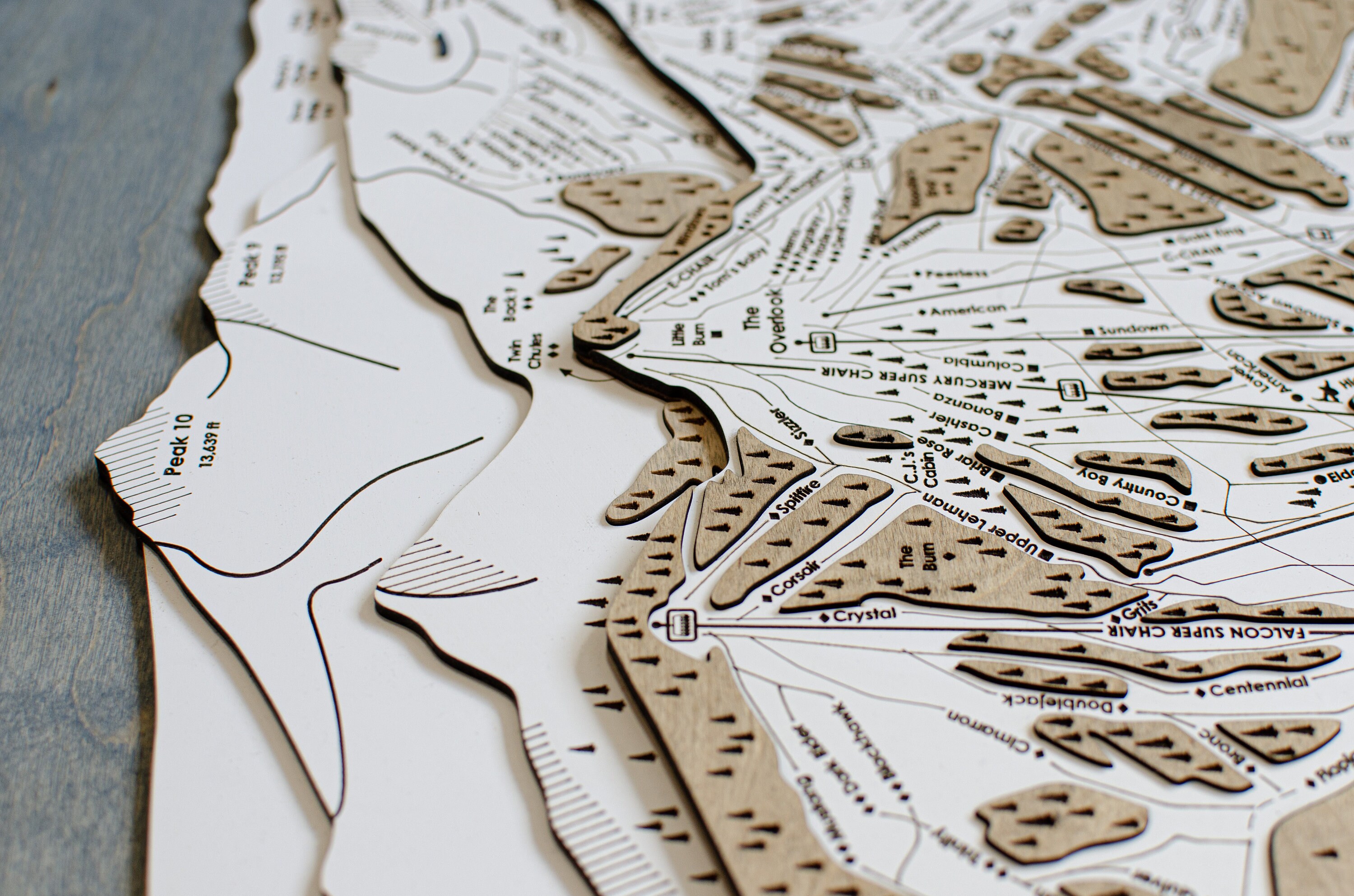 Breckenridge Ski Resort Map Colorado Skiing Art, Ski Resort Art, Ski