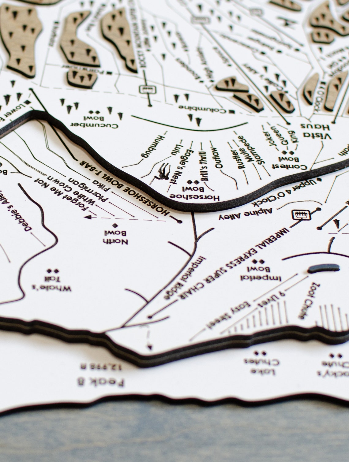 Breckenridge Ski Resort Map Colorado Skiing Art Ski Resort - Etsy