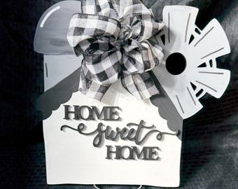 Handmade | Farmhouse | Door Hanger | Home Sweet Home