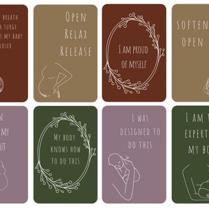 36 cartes d'affirmation de naissance, cartes de pleine conscience, cartes d'affirmation, affirmations d'amour de soi, cartes de manifestation, pleine conscience