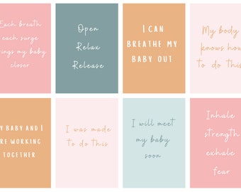 Birth Affirmation Cards, Mindfulness Cards, Affirmation Cards, Self Love Affirmations, Manifestation Cards, Mindfulness