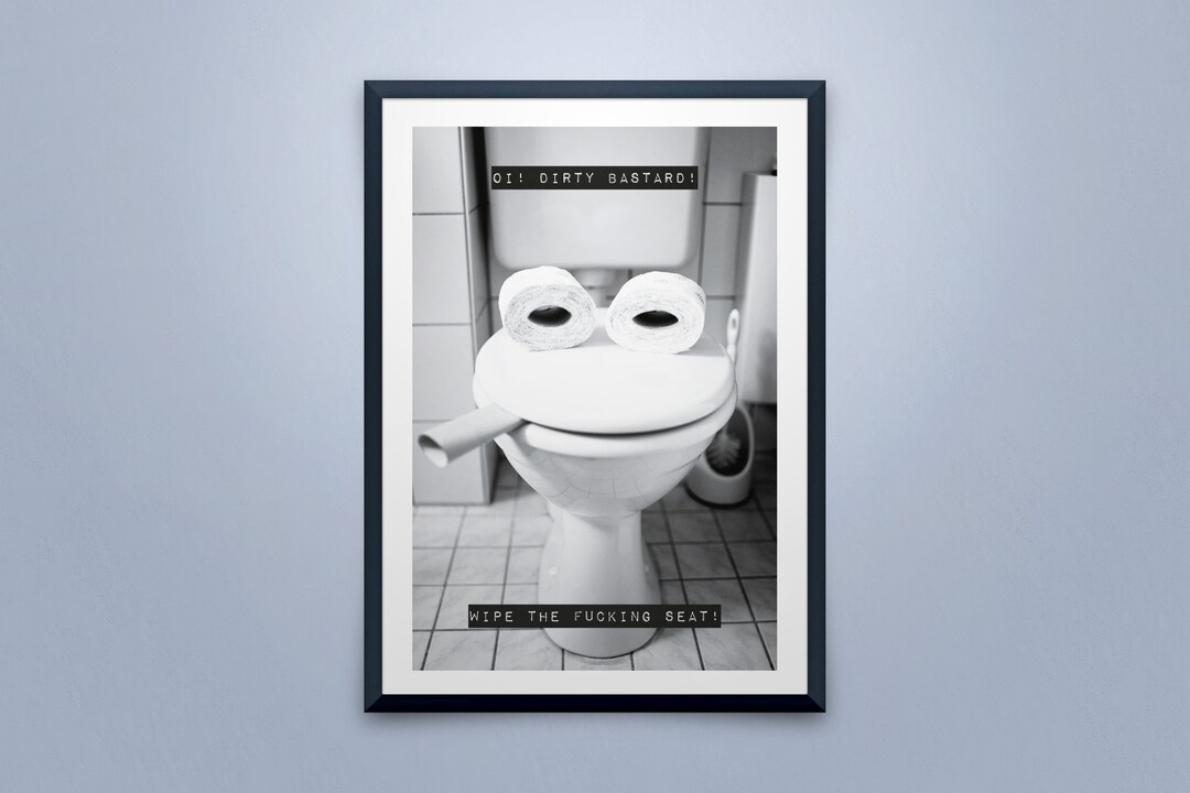 Funny Toilet Poster, Bathroom Wall Art (downloadable Print) - Etsy