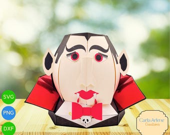 Vampire Head SVG: DIY Halloween Party Decoration (digitale download)