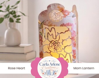 Floral Mom Lantern SVG | Mother’s Day Paper Cut File (Digital Download)