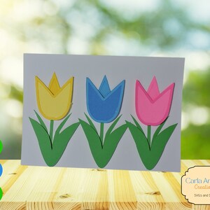 Tulip Card - Flower Card - Floral Card - Tulips