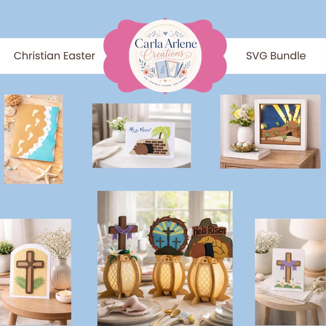 Christian Easter SVG Bundle | Religious Faith Crafts (digital Download ...
