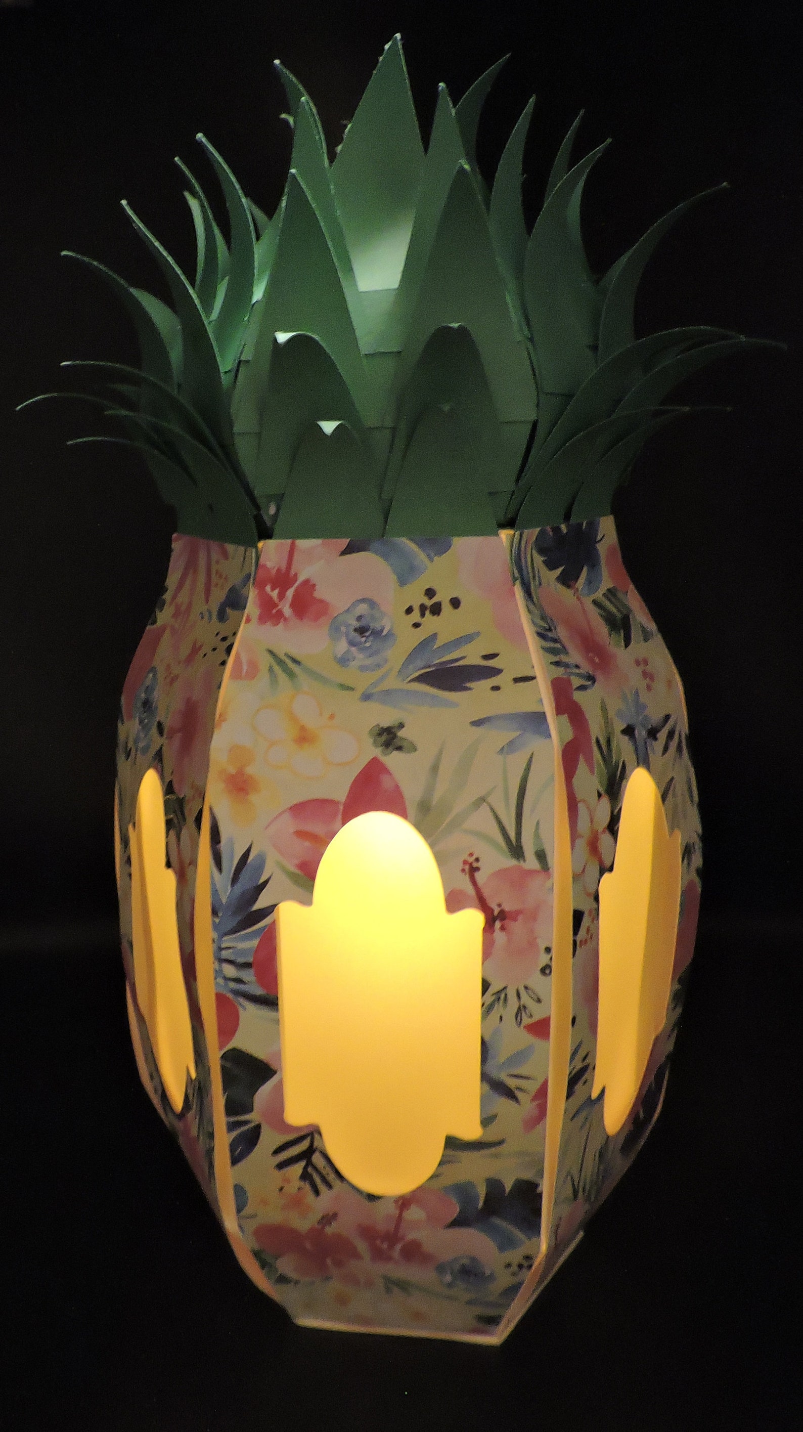 Pineapple Lantern Paper Pineapple Lantern SVG Pineapple Etsy