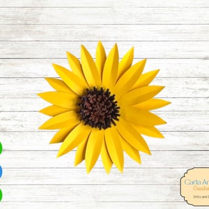 Small Sunflower Template