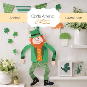 Dansande pyssling SVG | Ledad papperdocka för St Patrick's Day