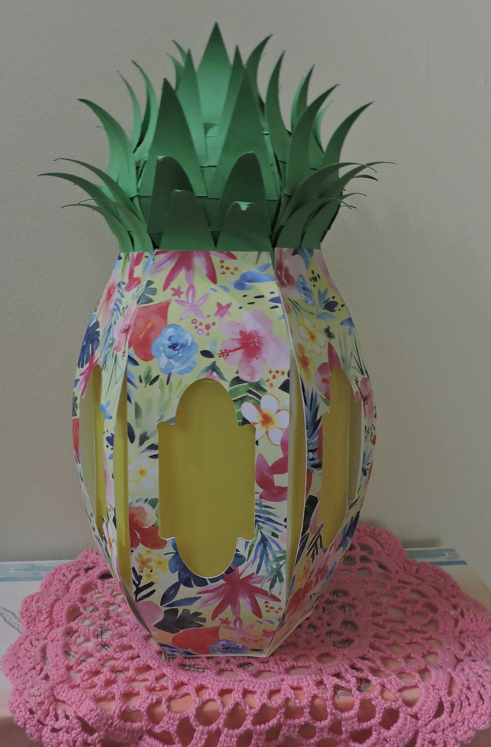 Pineapple Lantern Paper Pineapple Lantern Paper Pineapple Etsy India