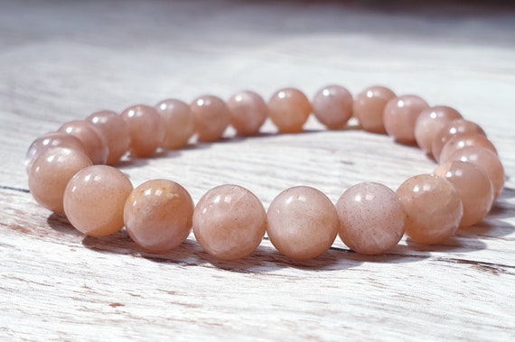 Peach moonstone best sale bracelet