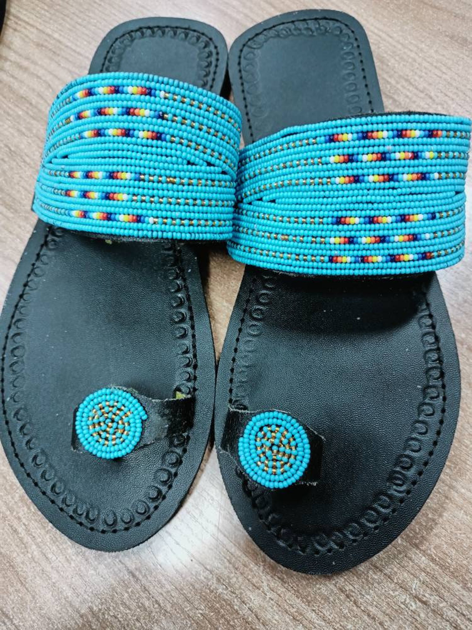 beaded sandals
