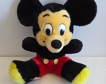 Peluche vintage de Mickey Mouse de Disney, marca R Dakin & Co., de 8 pulgadas, juguete de peluche coreano.