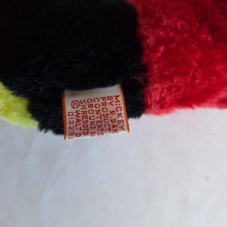 Peluche vintage de Mickey Mouse de Disney, marca R Dakin & Co., de 8 pulgadas, juguete de peluche coreano. imagen 7