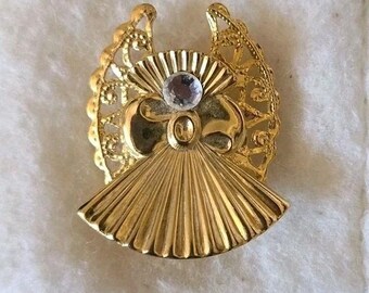 Broche de ángel AOL vintage firmado de 1996