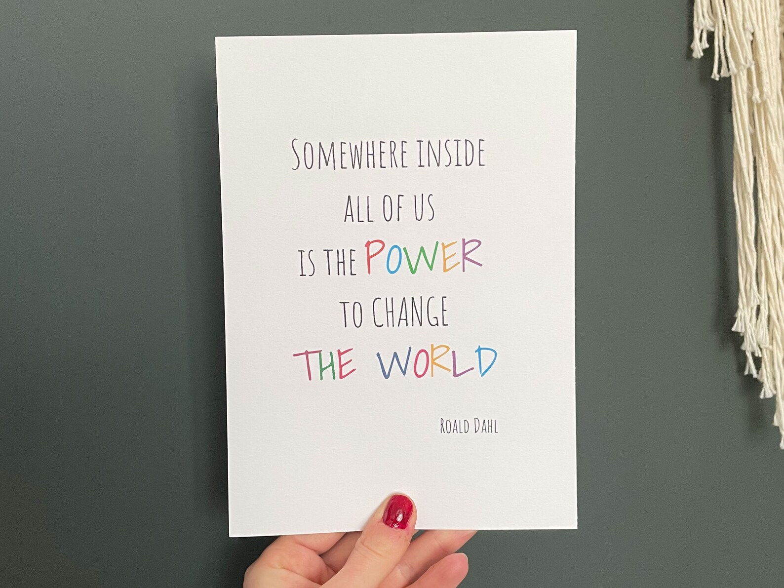 Children's Roald Dahl Quote Print | Etsy