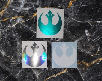 Rebel Alliance Vinyl Decal | Star Wars car, laptop, tumbler sticker | custom size and colors, including holographic and metallic vinyl