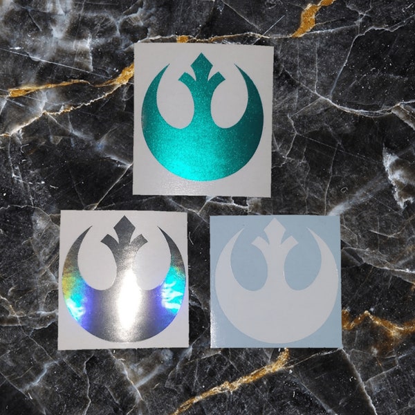 Rebel Alliance Vinyl Decal | Star Wars car, laptop, tumbler sticker | custom size and colors, including holographic and metallic vinyl
