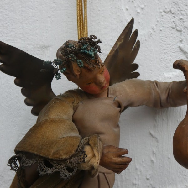 Original Anna Fehrle(1892 - 1981) Handmade  Angel Terracotta Figure 1930's