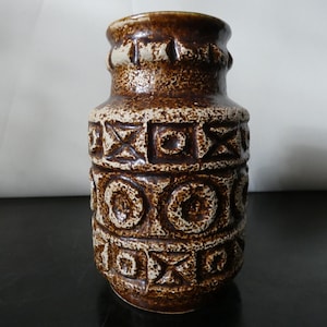 BAY Keramik W. Germany 92 14 Bodo Mans 1960s 70s vase ceramic vase flower vase Vintage BAY West Germany KERAMIK fat lava vase