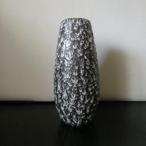 Large Scheurich Fat Lava Vase 529-38 | West German Pottery | Europ Linie Ceramic Floor Vase | 1970s Mid Century Modern Decor