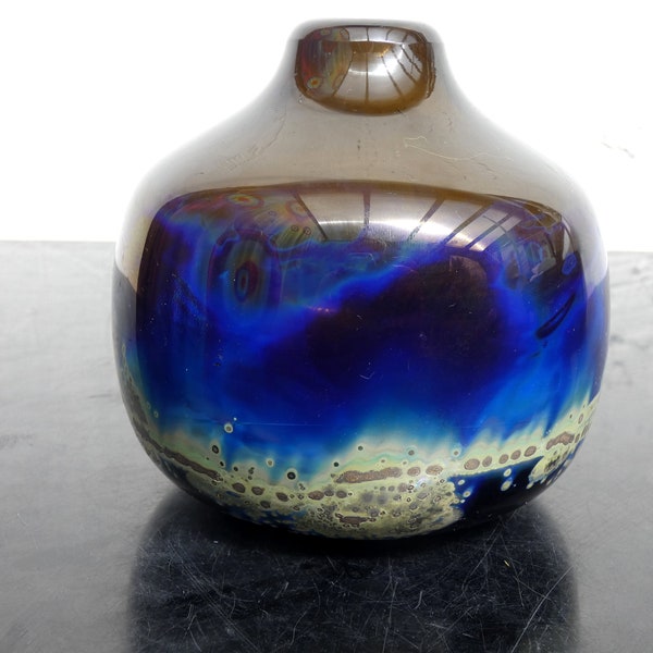 Vintage Aomi Vase von H.R. Janssen für Graal Glass (West Germany) 1970er Jahre