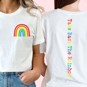 Take Back The Rainbow Shirt God&#39;s Rainbow Genesis Rainbow Genesis 9:16 Promise Not Pride God&#39;s Covenant (FRONT&BACK)
