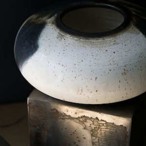 Rustic Ceramic Vase For Flower Vase, Ceramic Flower Pots, Handmade Pottery Vase,Black Table Centerpiece,Retro Vase,Handmade Flower Vase image 1