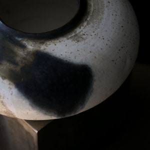 Rustic Ceramic Vase For Flower Vase, Ceramic Flower Pots, Handmade Pottery Vase,Black Table Centerpiece,Retro Vase,Handmade Flower Vase image 7