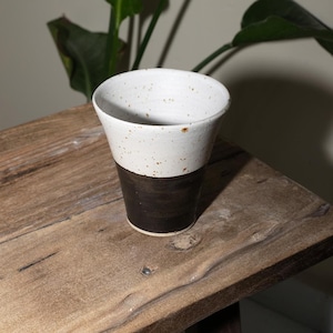 Mugs With No Handle |  Stoneware Coffee Mug | Handmade Coffee Cup | Speckle Ceramic Cup  | Ceramic Coffee Cup  | Cups With No Handle