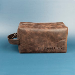 Dopp Kit, Dopp kit for men, Mens Toiletry Bag, Personalized Leather Dopp Kit, Leather Dopp Kitt, groomsmen gift, image 4